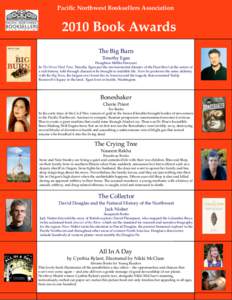 Pacific Northwest Booksellers AssociationBook Awards The Big Burn Timothy Egan Houghton Mifflin Harcourt