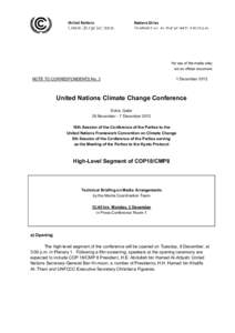 International relations / Climate change / Climate change policy / Christiana Figueres / Kyoto Protocol / Adaptation to global warming / United Nations Framework Convention on Climate Change / Carbon finance / Environment