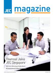 JUNE 2012 ISSUE 23  Thermal Joins JEC Singapore JEC Wins International Safety Award Mandarin Oriental Chiller Replacement