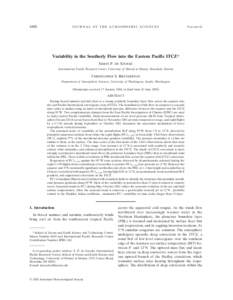 Tropical meteorology / Intertropical Convergence Zone / Wind / Madden–Julian oscillation / Westerlies / Climatology / Planetary boundary layer / Global climate model / Convergence zone / Atmospheric sciences / Meteorology / Atmospheric dynamics