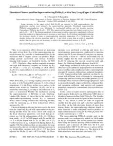 VOLUME 91, N UMBER 2  PHYSICA L R EVIEW LET T ERS week ending 11 JULY 2003