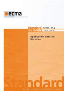 ECMA-354 1st Edition / June 2004 Application Session Services