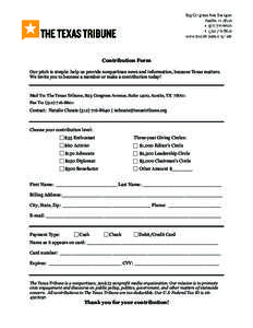 Microsoft Word - Texas Tribune Contribution Form REVISED.doc