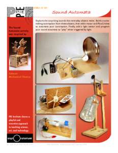 THINGS TO TRY  The Sound Automata activity was inspired by