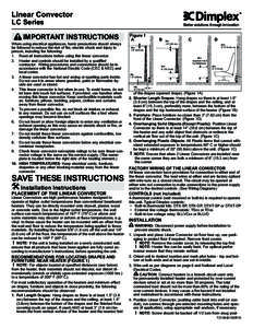 Linear Convector LC Series Important Instructions  When using electrical appliances, basic precautions should always