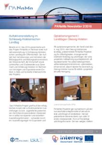 PANaMa NewsletterAuftaktveranstaltung im Schleswig-Holsteinischen Landtag  Optaktarrangement i