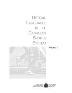 OFFICIAL LANGUAGES IN THE CANADIAN SPORTS