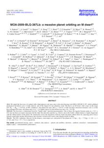 Astronomy & Astrophysics A&A 529, A102[removed]DOI: [removed][removed]