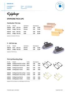 EPIPHONE PICK-UPS Humbucker Pick-Ups Art-Nr[removed]