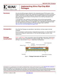 Application Note: Packaging R Implementing Xilinx Flip-Chip BGA Packages