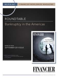 R E P R I N T  FINANCIER WORLDWIDE MAGAZINE ROUNDTABLE