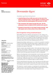 Downunder digest-Australia’s gas-fired mining boom