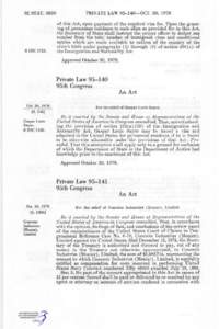 92 STAT[removed]use[removed]PRIVATE LAW[removed]—OCT. 30, 1978 of this Act, upon payment of the required visa fee. Upon the granting of permanent residence to such alien as provided for in this Act,