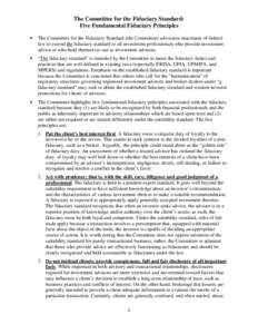 Microsoft Word - Summary for SEC Commissioners5PrinciplesBlaine.docx
