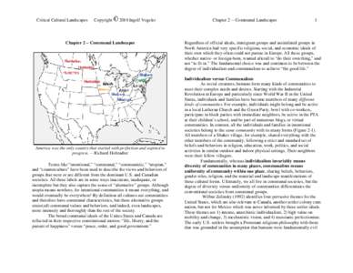 Critical Cultural Landscapes  Copyright 2010 Ingolf Vogeler