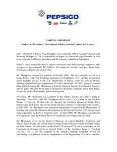 Thompson / United States Office of the Independent Counsel / Attorney general / Fred Thompson / Ronnie Thompson / Law / Prosecution / Larry Thompson