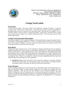 Microsoft Word - Cottage Food Labels Oct 2013.doc