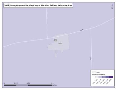´  2013 Unemployment Rate by Census Block for Belden, Nebraska Area US-20