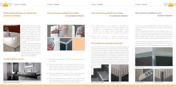 Schlüter ® -QUADEC  Profilé décoratif pour les chants des surfaces carrelées  Schlüter ® -QUADEC