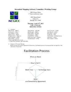 Streambed Mapping Advisory Committee (Working Group) NRCS State Office 1 floor conference room st[removed]Bland Road