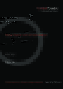 Tyndall˚Centre for Climate Change Research Social Capital and Climate Change  W Neil Adger