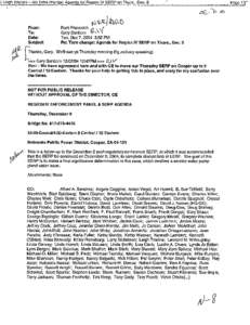 Two-part emails between R. Franovich, NRR/ADRO, and G. Sanborn, RIV, Subject: Re: Time Change: Agenda for Region IV SERP on Thurs., Dec. 9.