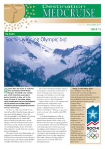 QUARTERLY SEPTEMBER[removed]ISSUE 17 Via Sochi  Sochi’s winning Olympic bid
