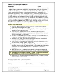 Reset Form  LICE – 10 STEPS TO STAY AHEAD HANDOUT  Print Form