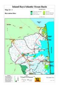 Inland Bays/Atlantic Ocean Basin Recreation Areas Map[removed]Recreation Sites