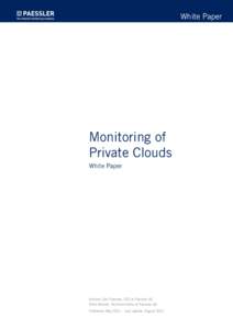 White Paper  Monitoring of Private Clouds White Paper