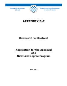 i  APPENDIX B-2 Université de Montréal