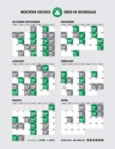 BOSTON CELTICS[removed]SCHEDULE OCTOBER/NOVEMBER Su