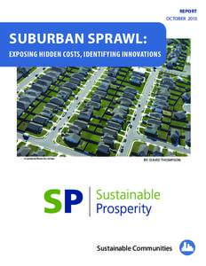 REPORT OCTOBER 2013 SUBURBAN SPRAWL: EXPOSING HIDDEN COSTS, IDENTIFYING INNOVATIONS