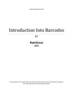 Introduction Into Barcodes