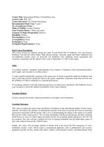 International trade / Michael Leifer / Association of Southeast Asian Nations / East Asian Community / Southeast Asia / ASEAN Community / ASEAN Summit / Anthony Milner / Organizations associated with the Association of Southeast Asian Nations / Asia / International relations