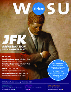 JFK  Assassination 50th Anniversary  WOSU TV: