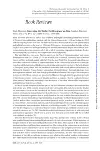 The European Journal of International Law Vol. 25 no. 2 © The Author, 2014. Published by Oxford University Press on behalf of EJIL Ltd. All rights reserved. For Permissions, please email: [removed] Bo