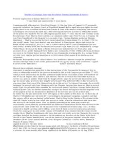 Southern Campaign American Revolution Pension Statements & Rosters Pension Application of Samuel McGee S31249 Transcribed and annotated by C. Leon Harris Commonwealth of Kentuckey Woodford County St On this 9 day of Augu