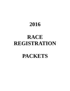 2016 RACE REGISTRATION PACKETS  Monterey Peninsula Yacht Club