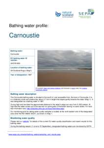 Carnoustie bathing water profile