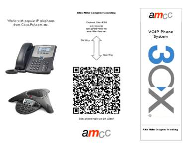 Allen Miller Computer Consulting  Works with popular IP telephones from Cisco, Polycom, etc.  Cincinnati, Ohio 45208