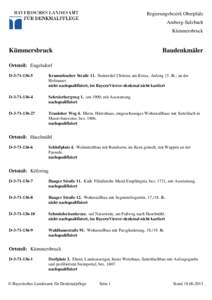 Regierungsbezirk Oberpfalz Amberg-Sulzbach Kümmersbruck