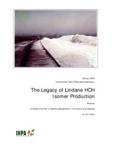 The Legacy of Lindane HCH Isomer Production: Annexes