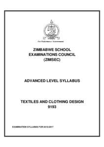 ZIMBABWE SCHOOL EXAMINATIONS COUNCIL (ZIMSEC) ADVANCED LEVEL SYLLABUS