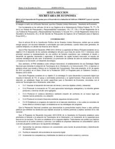 Martes 23 de diciembre deDIARIO OFICIAL (Sexta Sección)