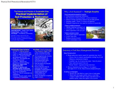 Microsoft PowerPoint - SustSites-Soil Protection&Restoration-WASLA-9-27-11atCUH .ppt [Compatibility Mode]