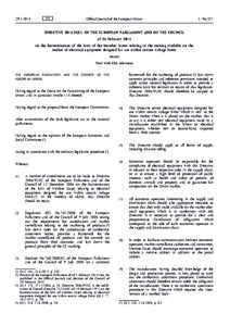 Directive[removed]EU of the European Parliament and of the Council of 26 February 2014 on the harmonisation of the laws of the Member States relating to the making available on the market of electrical equipment designed