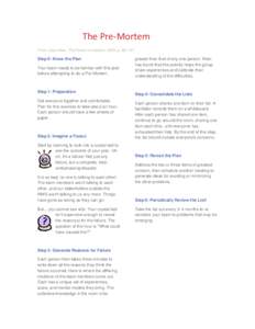 Microsoft Word - Pre-Mortem.docx