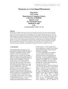 Proceedings of the ACL 2003 Workshop on the Lexicon and Figurative Language, pp. 1-9.