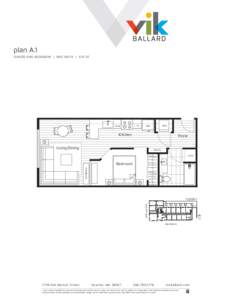 plan A.1 J UN IO R ONE B EDR OOM | ONE B AT H | 5 7 5 SF D/W  M